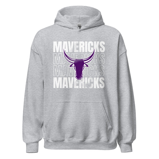 Morton Ranch High School Mavericks Grey Classic Unisex Hoodie 233