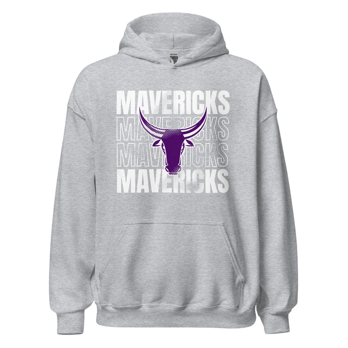 Morton Ranch High School Mavericks Grey Classic Unisex Hoodie 233