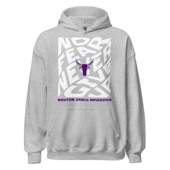 Morton Ranch High School Mavericks Grey Classic Unisex Hoodie 236