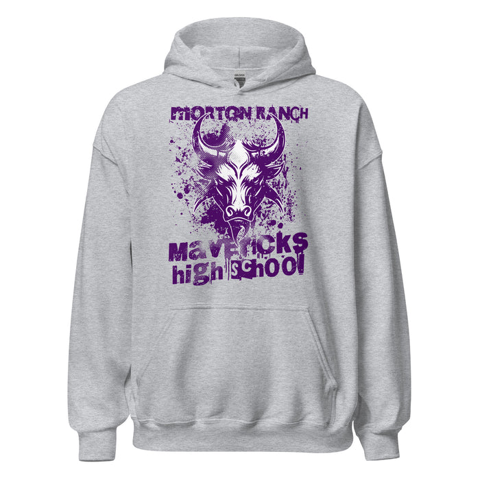 Morton Ranch High School Mavericks Grey Classic Unisex Hoodie 205