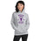 Woman wearing Morton Ranch High School Mavericks Grey Classic Unisex Hoodie 207
