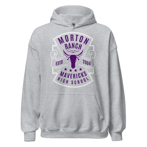 Morton Ranch High School Mavericks Grey Classic Unisex Hoodie 207