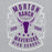 Close-up view of Morton Ranch High School Mavericks Grey Classic Unisex Hoodie 207