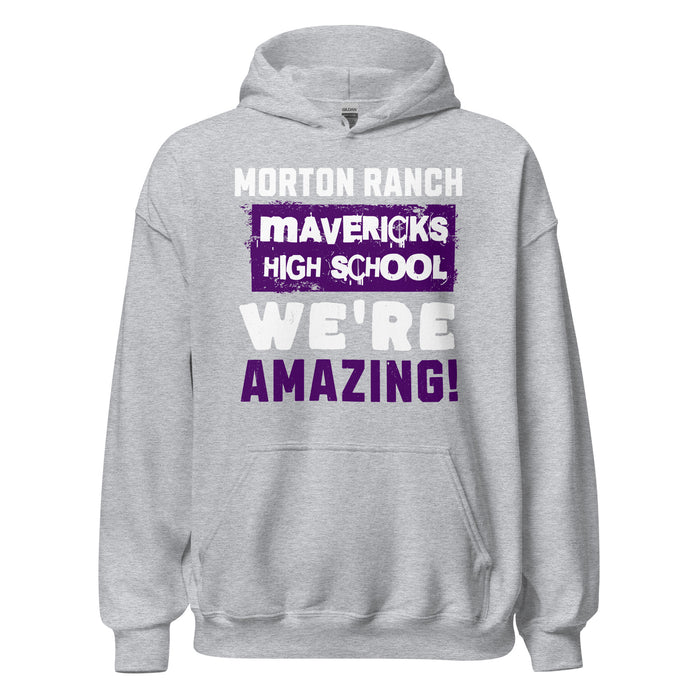 Morton Ranch High School Mavericks Grey Classic Unisex Hoodie 231