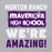 Close-up view of Morton Ranch High School Mavericks Grey Classic Unisex Hoodie 231