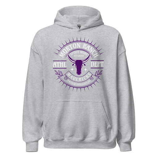 Morton Ranch High School Mavericks Grey Classic Unisex Hoodie 201