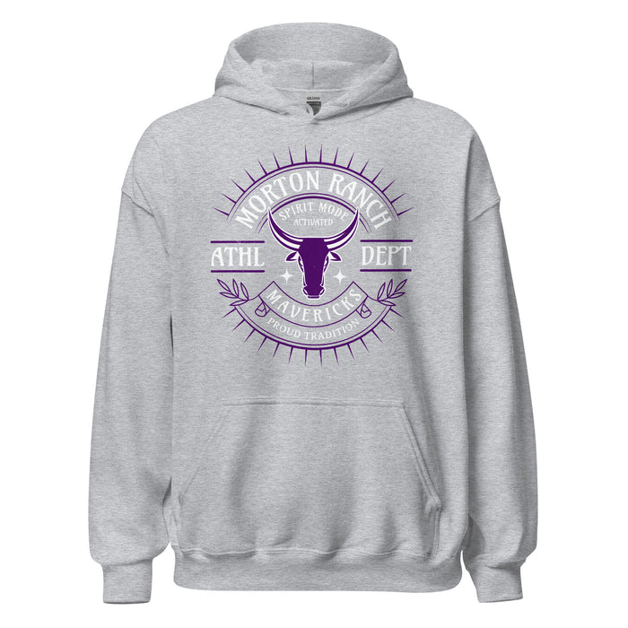 Morton Ranch High School Mavericks Grey Classic Unisex Hoodie 201