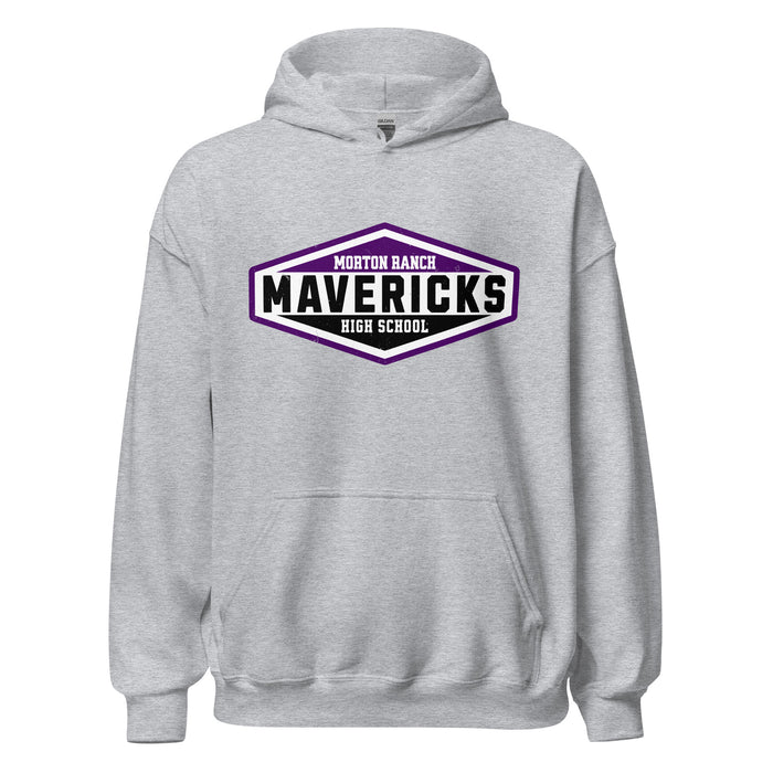 Morton Ranch High School Mavericks Grey Classic Unisex Hoodie 009