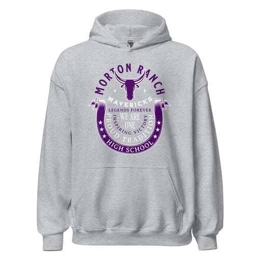 Morton Ranch High School Mavericks Grey Classic Unisex Hoodie 229