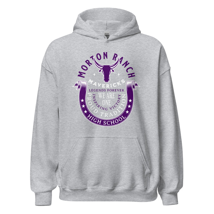Morton Ranch High School Mavericks Grey Classic Unisex Hoodie 229