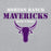 Close-up view of Morton Ranch High School Mavericks Grey Classic Unisex Hoodie 017