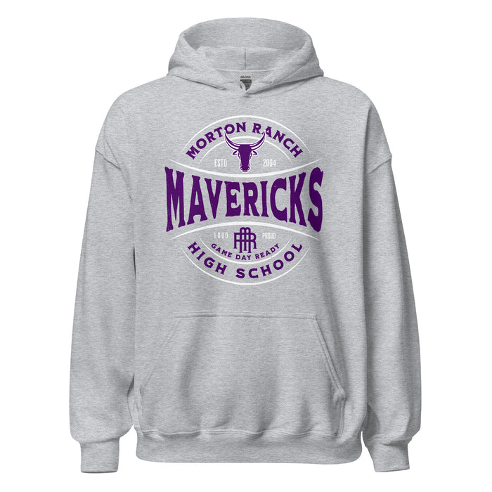 Morton Ranch High School Mavericks Grey Classic Unisex Hoodie 218