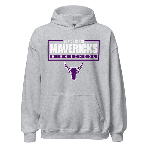 Morton Ranch High School Mavericks Grey Classic Unisex Hoodie 049