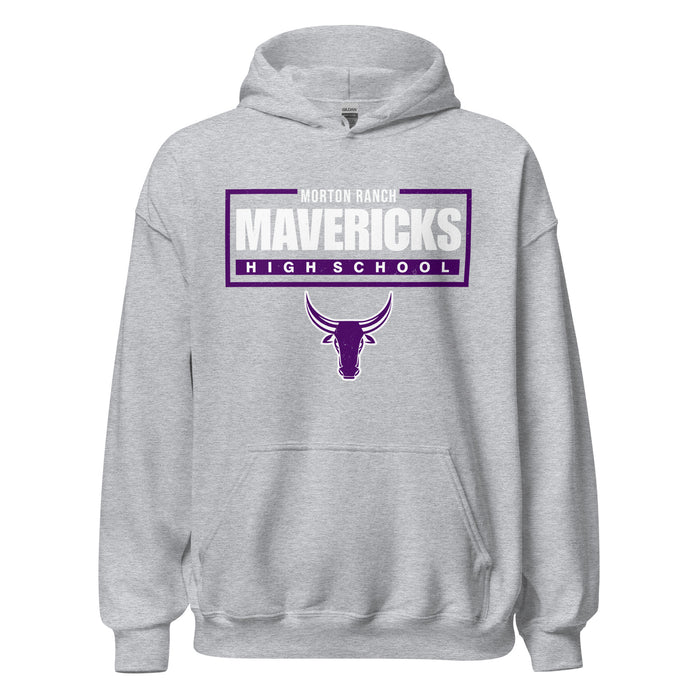 Morton Ranch High School Mavericks Grey Classic Unisex Hoodie 049
