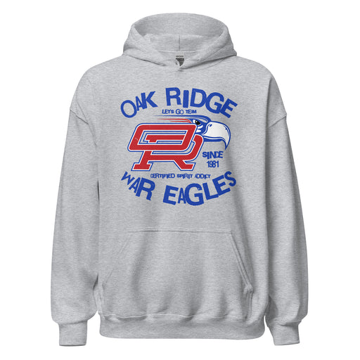 Oak Ridge High School War Eagles Grey Classic Unisex Hoodie 228