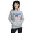 Woman wearing Oak Ridge High School War Eagles Grey Classic Unisex Hoodie 017