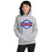 Woman wearing Oak Ridge High School War Eagles Grey Classic Unisex Hoodie 011