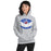 Woman wearing Oak Ridge High School War Eagles Grey Classic Unisex Hoodie 242