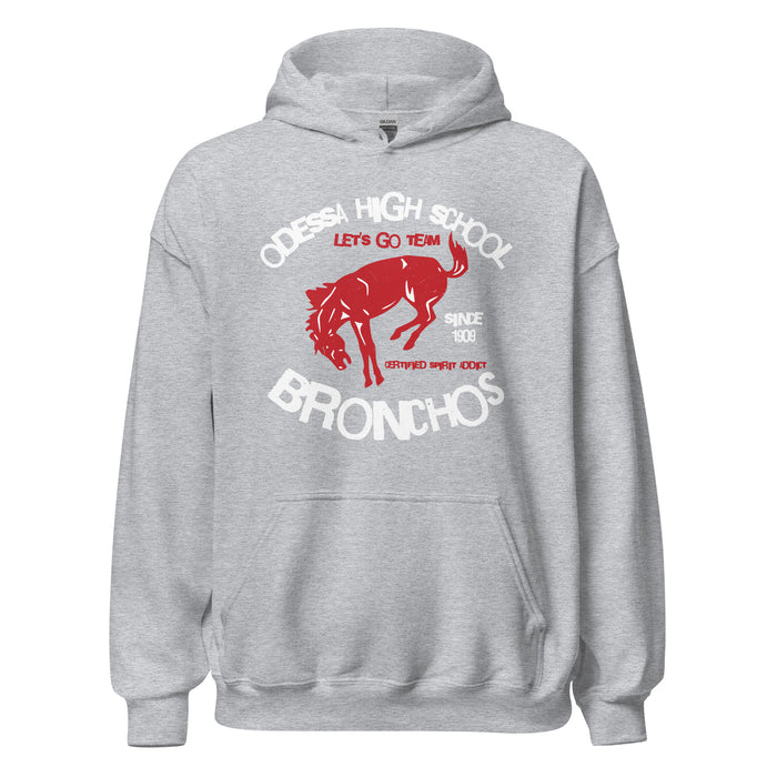 Odessa High School Bronchos Grey Classic Unisex Hoodie 228