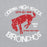 Close-up view of Odessa High School Bronchos Grey Classic Unisex Hoodie 228