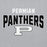 Close-up view of Permian High School Panthers Grey Classic Unisex Hoodies 234