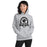 Woman wearing Permian High School Panthers Grey Classic Unisex Hoodie 212