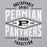 Close-up view of Permian High School Panthers Grey Classic Unisex Hoodie 210