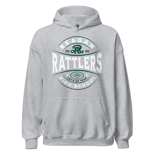 Reagan High School Rattlers Grey Classic Unisex Hoodie 218