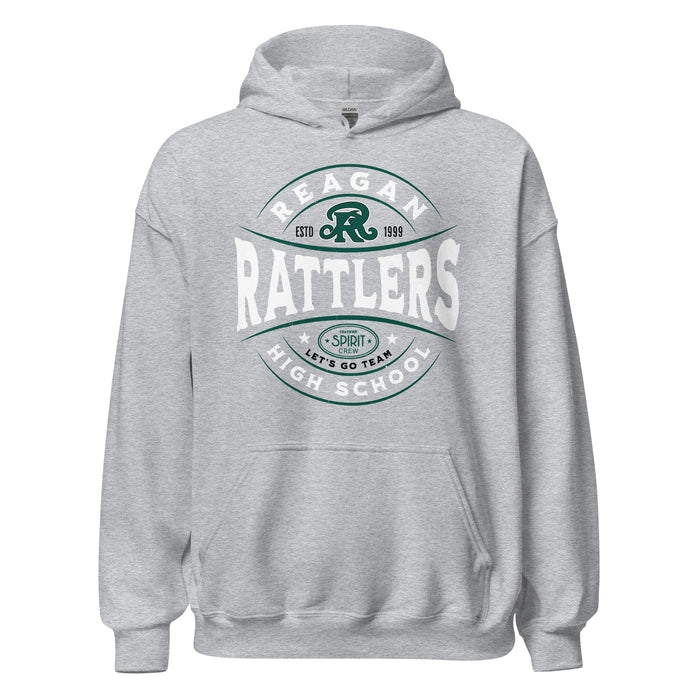 Reagan High School Rattlers Grey Classic Unisex Hoodie 218