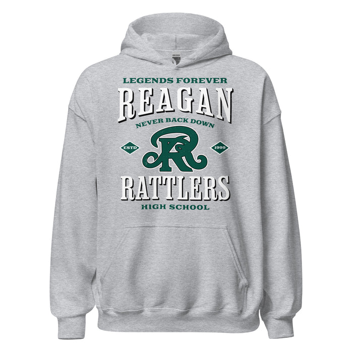 Reagan High School Rattlers Grey Classic Unisex Hoodie 230