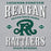 Close-up view of Reagan High School Rattlers Grey Classic Unisex Hoodie 230