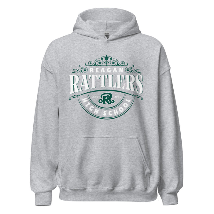 Reagan High School Rattlers Grey Classic Unisex Hoodie 211