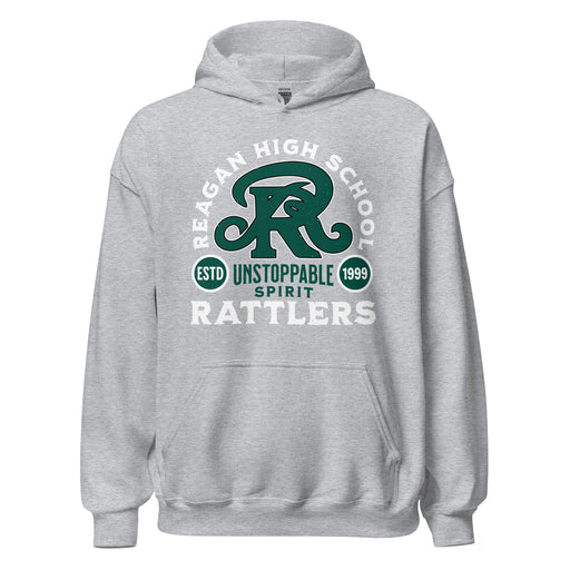 Reagan High School Rattlers Grey Classic Unisex Hoodie 208