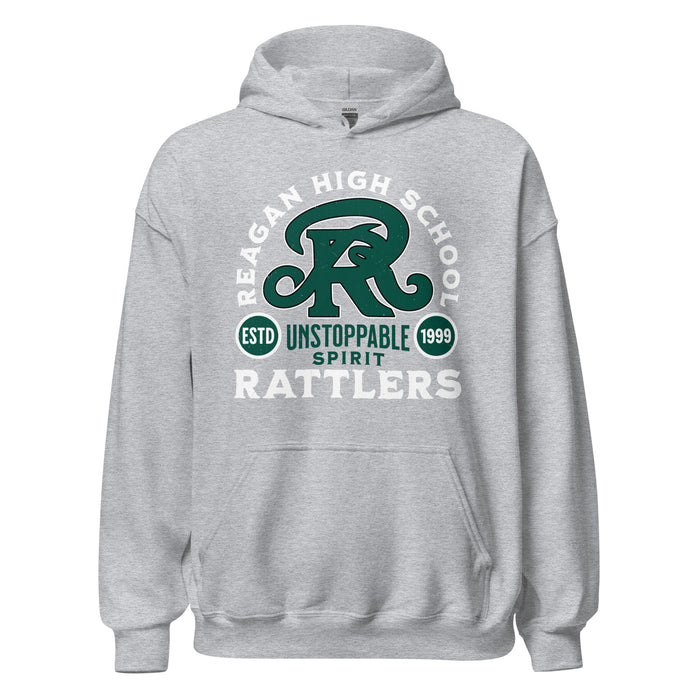 Reagan High School Rattlers Grey Classic Unisex Hoodie 208