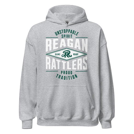 Reagan High School Rattlers Grey Classic Unisex Hoodie 210