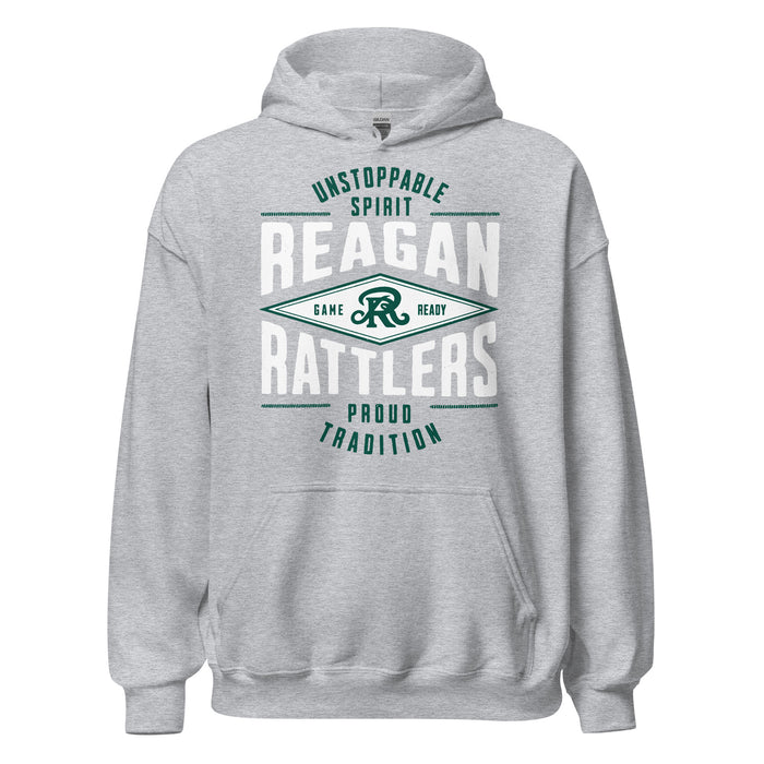 Reagan High School Rattlers Grey Classic Unisex Hoodie 210