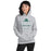 Woman wearing Reagan High School Rattlers Grey Classic Unisex Hoodie 217