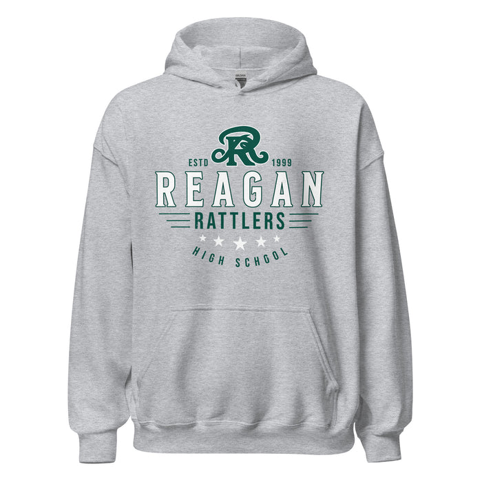 Reagan High School Rattlers Grey Classic Unisex Hoodie 217