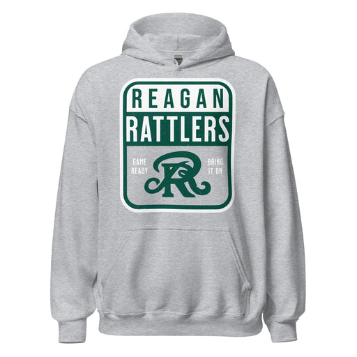 Reagan High School Rattlers Grey Classic Unisex Hoodie 001