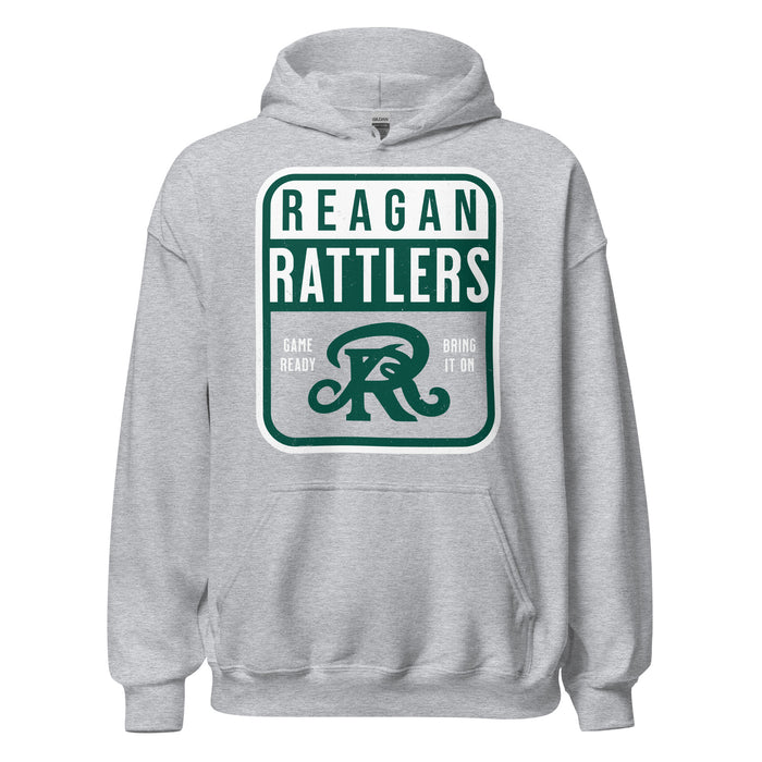 Reagan High School Rattlers Grey Classic Unisex Hoodie 001