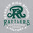 Close-up view of Reagan High School Rattlers Grey Classic Unisex Hoodie 206