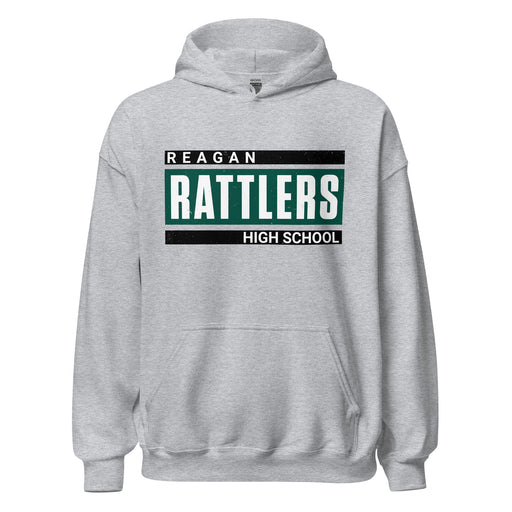 Reagan High School Rattlers Grey Classic Unisex Hoodie 098