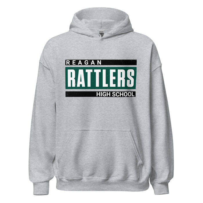 Reagan High School Rattlers Grey Classic Unisex Hoodie 098