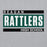 Close-up view of Reagan High School Rattlers Grey Classic Unisex Hoodie 098