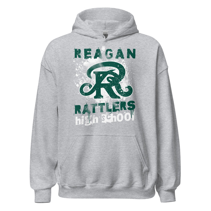 Reagan High School Rattlers Grey Classic Unisex Hoodie 205