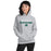 Woman wearing Reagan High School Rattlers Grey Classic Unisex Hoodie 017