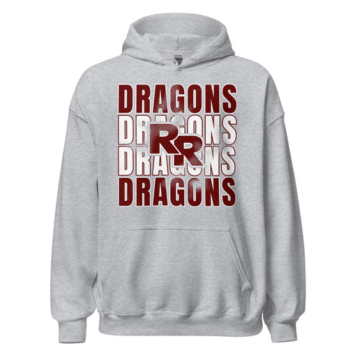 Round Rock High School Dragons Grey Classic Unisex Hoodie 233