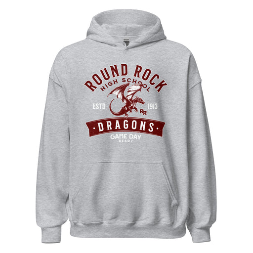 Round Rock High School Dragons Grey Classic Unisex Hoodie 221