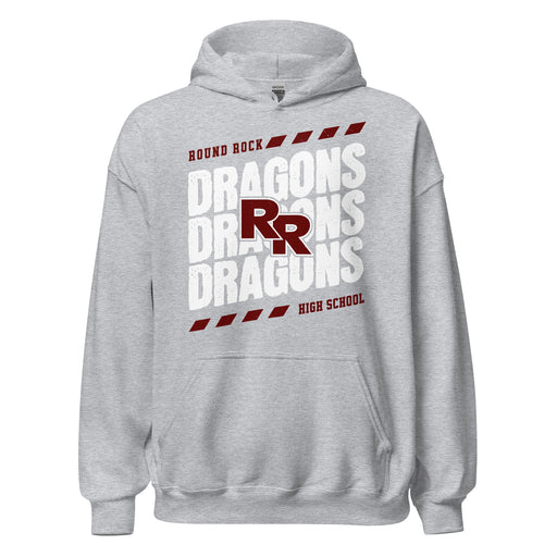 Round Rock High School Dragons Grey Classic Unisex Hoodie 223