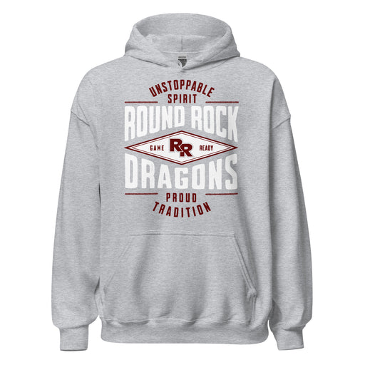 Round Rock High School Dragons Grey Classic Unisex Hoodie 210